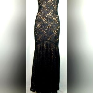 Cache original!  Black mermaid dress size 14